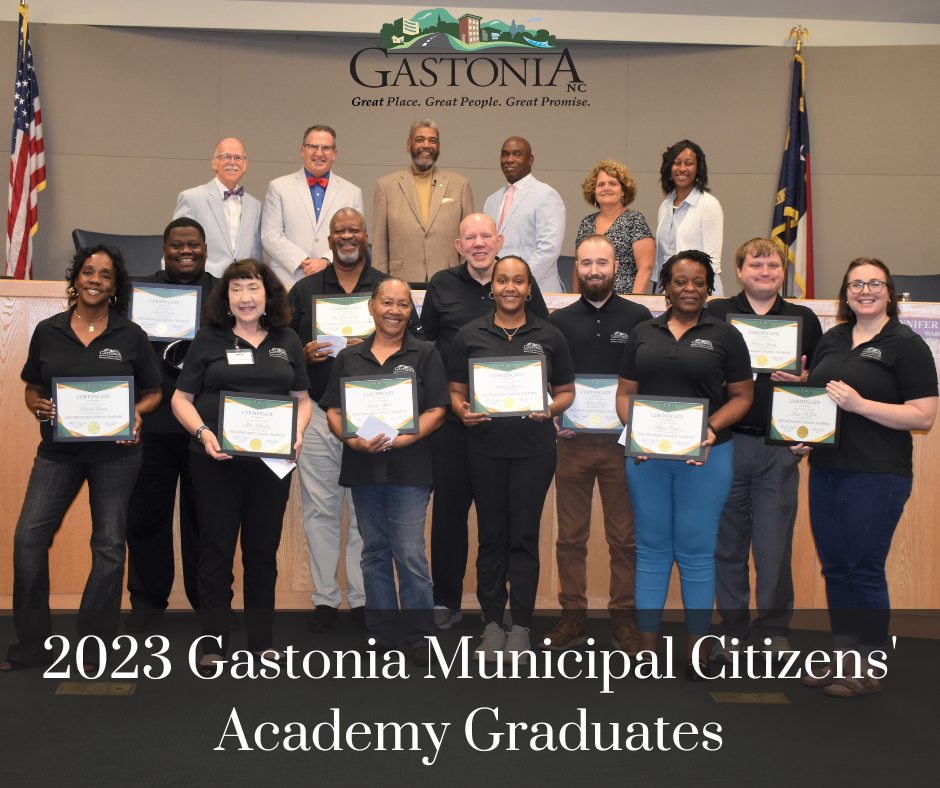 2023 Gastonia Municipal Citizens Academy Graduates