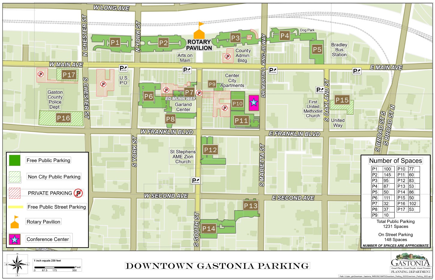 Downtown parking 2025